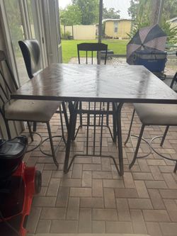 High Top Dining Table