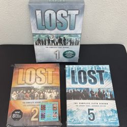 Lost Full Seasons 1, 2 and 5 Boxed Sets $7 each or $15 for All