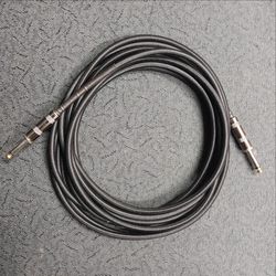 Black Cloth Guitar Cable - 18ft Long