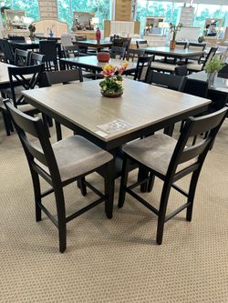 New counter height set