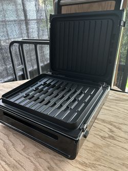 George Foreman Electric Grill & Panini Press – Stainless Steel