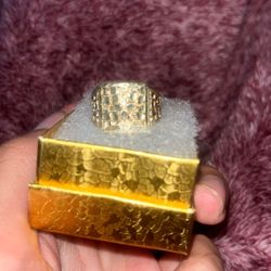 10k gold nugget ring