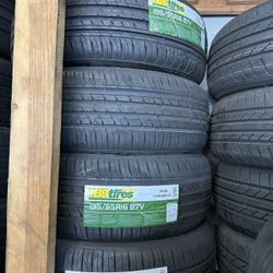New Tire 195/55R16 TBB TR-66 87V Set Of 4 Tires Free Mount Balance installed Finance Available