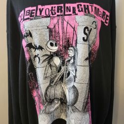 Women's Nightmare Before Christmas Sweatshirt Size XXL