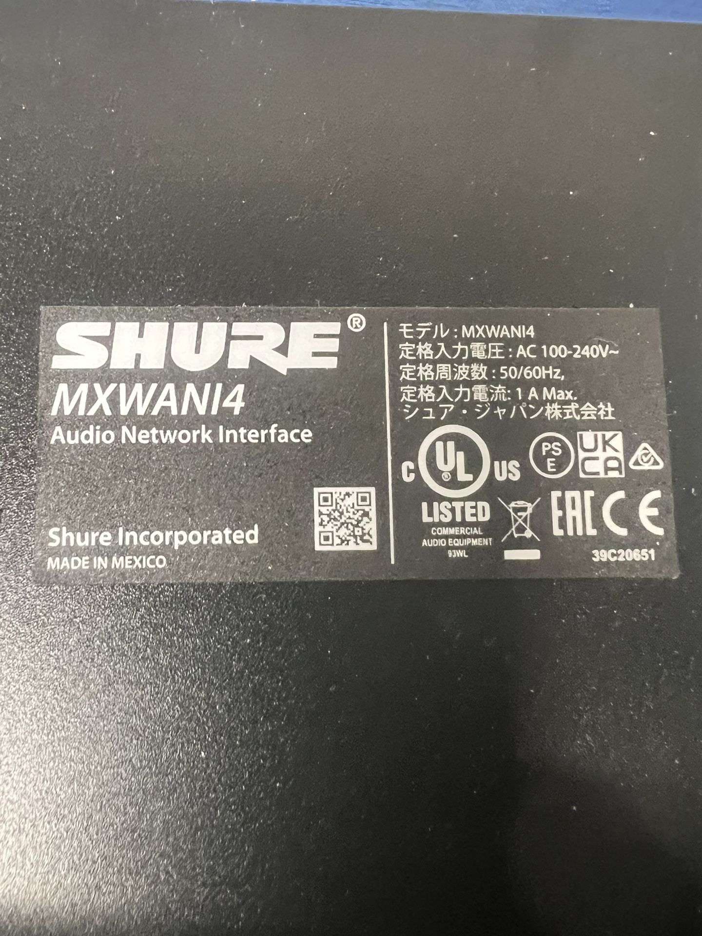 Shure MXW ANI 4