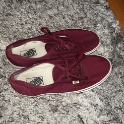 Vans Shoes Maroon Unisex Low