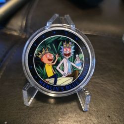 Rick And Morty Cannabis Potheads Adventure 420 Joint 1 Ounce Silver Coin With Coa 