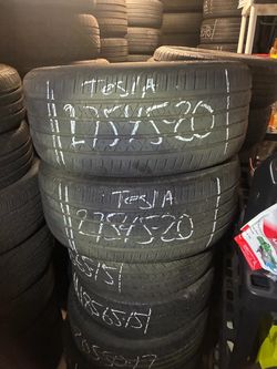 275/45/20 original Tesla tire continentals