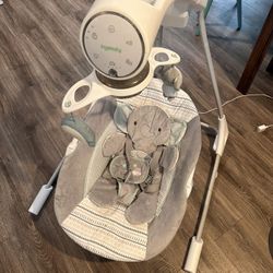 Ingenuity InLighten Soothing Swing - Van the Elephant