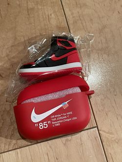 Red & Black Jordan 1's Air Pod Case