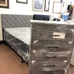 New  Bedroom Set With New Mattress And Boxspring Included 