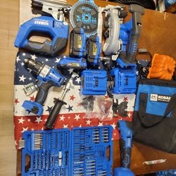 Bundle -4 Tools, 3 Batteries, 2 Chargers,bag-$300 OBO