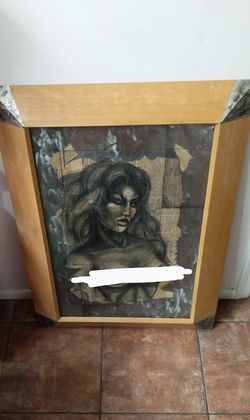 Mexico Mexican Latino Latina chola newspaper pencil drawing brushed metal solid wood topless nude naked mancave man cave garage lowrider esse vato