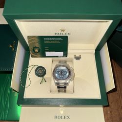 Rolex Platinum Daytona , Ice blue dial