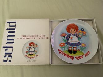 THE SCHMID COLLECTIONS “THE RAGGEDY ANN & ANDY PLATE IN ORIGINAL BOX #2