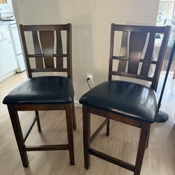 Bar stools | Set of 2 Wooden Bar Stools – Gently Used