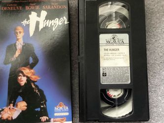 1983 VHS Video Cassette Tape THE HUNGER Cult Classic Vampire Movie David Bowie Susan Sarandon Catherine Deneuve