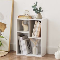 3 Cubed Size Small Book Modern Bookcase (x2)