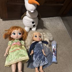 Frozen: Olaf, Ana, Elsa And A Microphone 