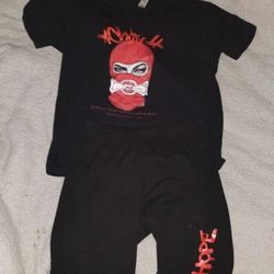 Black Shirt With Ski Mask Girl 