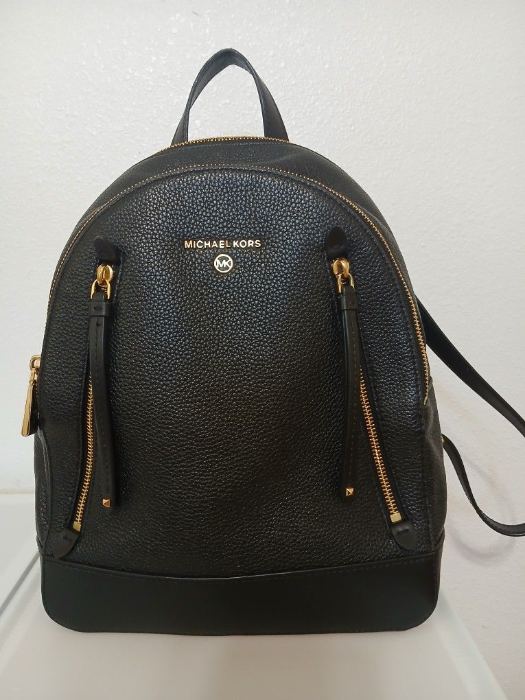 MK Women Black Backpack