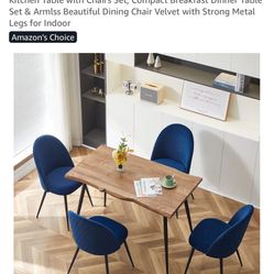 Dining Table and 4 Chairs Set-never used