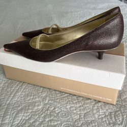 Women’s Cole Haan Metallic Leather Pumps