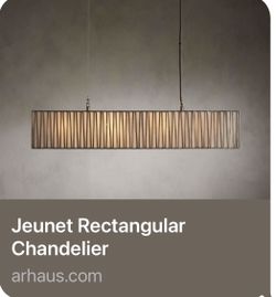 ARHAUS Janet Rectangular Chandelier 60”
