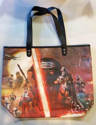 Loungefly Star Wars The Force Awakens Movie Poster Photo Large Tote Bag Purse