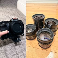 BlackMagic 6K PRO with Rokinon 1.5 Lens SET
