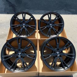 19” Tesla Model Y Gemini original rims in new satin black