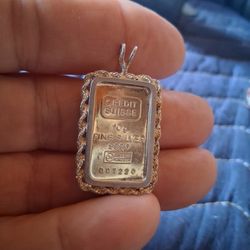 10 gram Silver Bar - Credit Suisse In Bezle