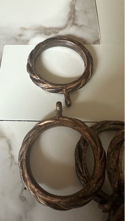 Decorative Curtain Rings Set Bronze