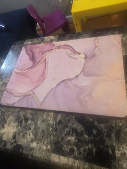 MacBook Air with Pink Marble Hard Case