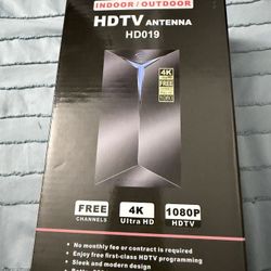 HDTV Antenna HD019 Indoor Outdoor 4K Ultra HD 1080P Free Channels