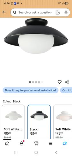 Prixxiy modern flush mount light