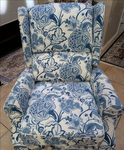 Hulala fabric reclining wingback chair