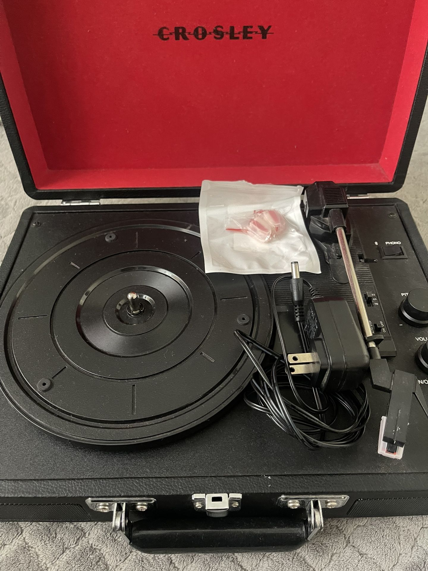 Crosley Cruiser Plus Bluetooth Vinyl Record Player - Black