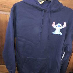 LADIES SZ SMALL 4/6 LILO & STITCH HOODIE NEW W TAGS