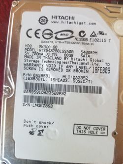 Hard drive Hitachi sata 80 gb