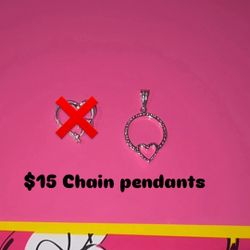 Chain Pendants $15