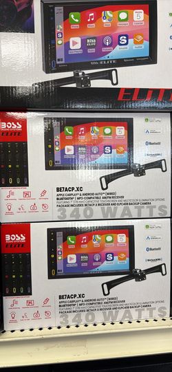 Boss elite stereo 7’  with back up camera