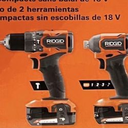 RIDGID 18V SubCompact Brushless 2-Tool Combo Kit