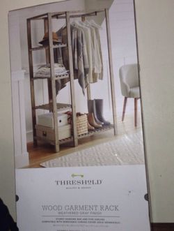 Threshold wood garment rack assembly instructions new arrivals