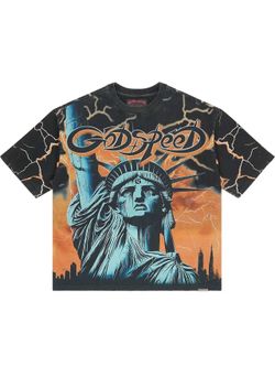 GODSPEED VOLTAGE TEE BLACK/ORANGE