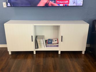 White tv console