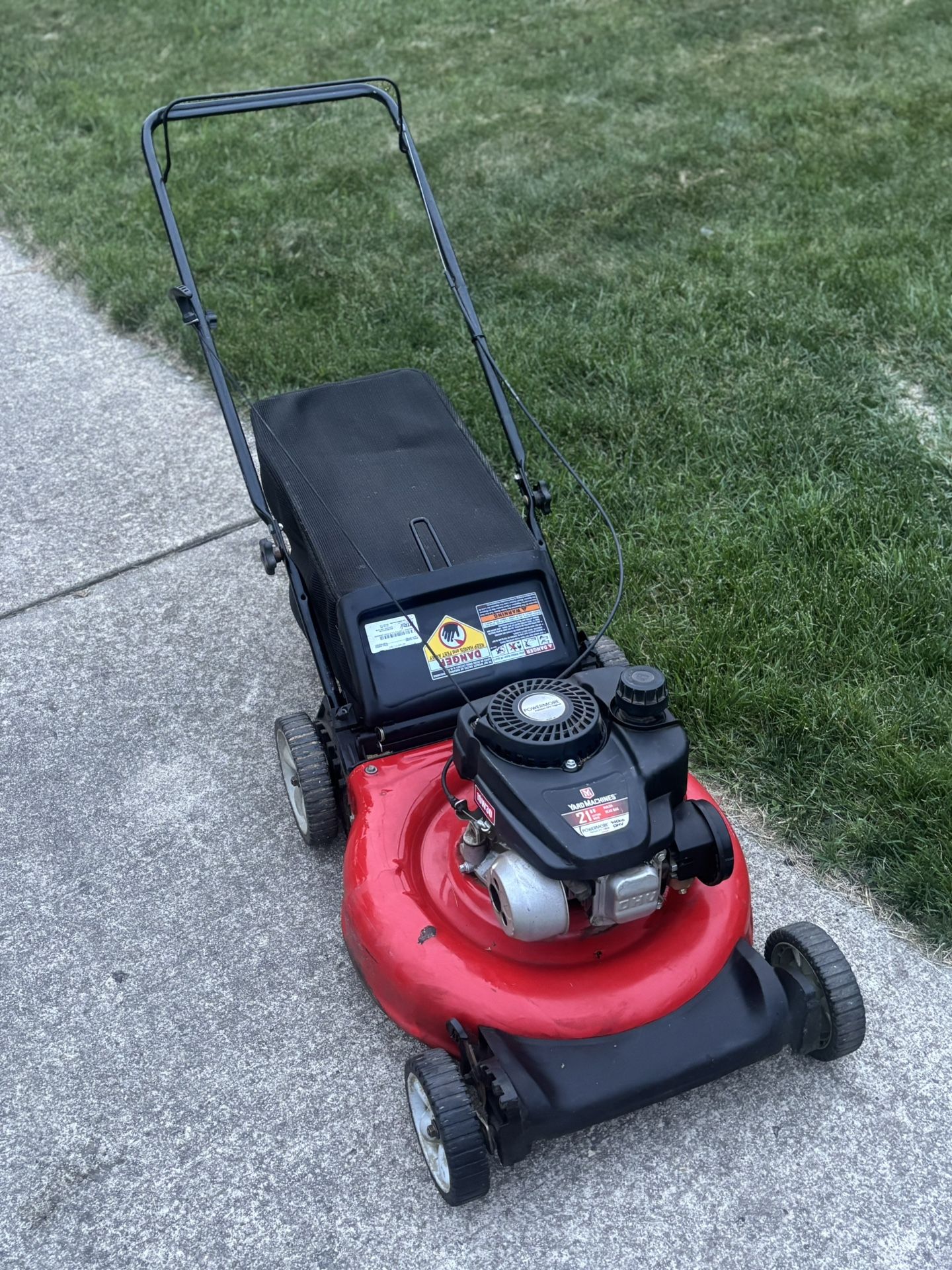 Yard Machines Lawn Mower with Bag