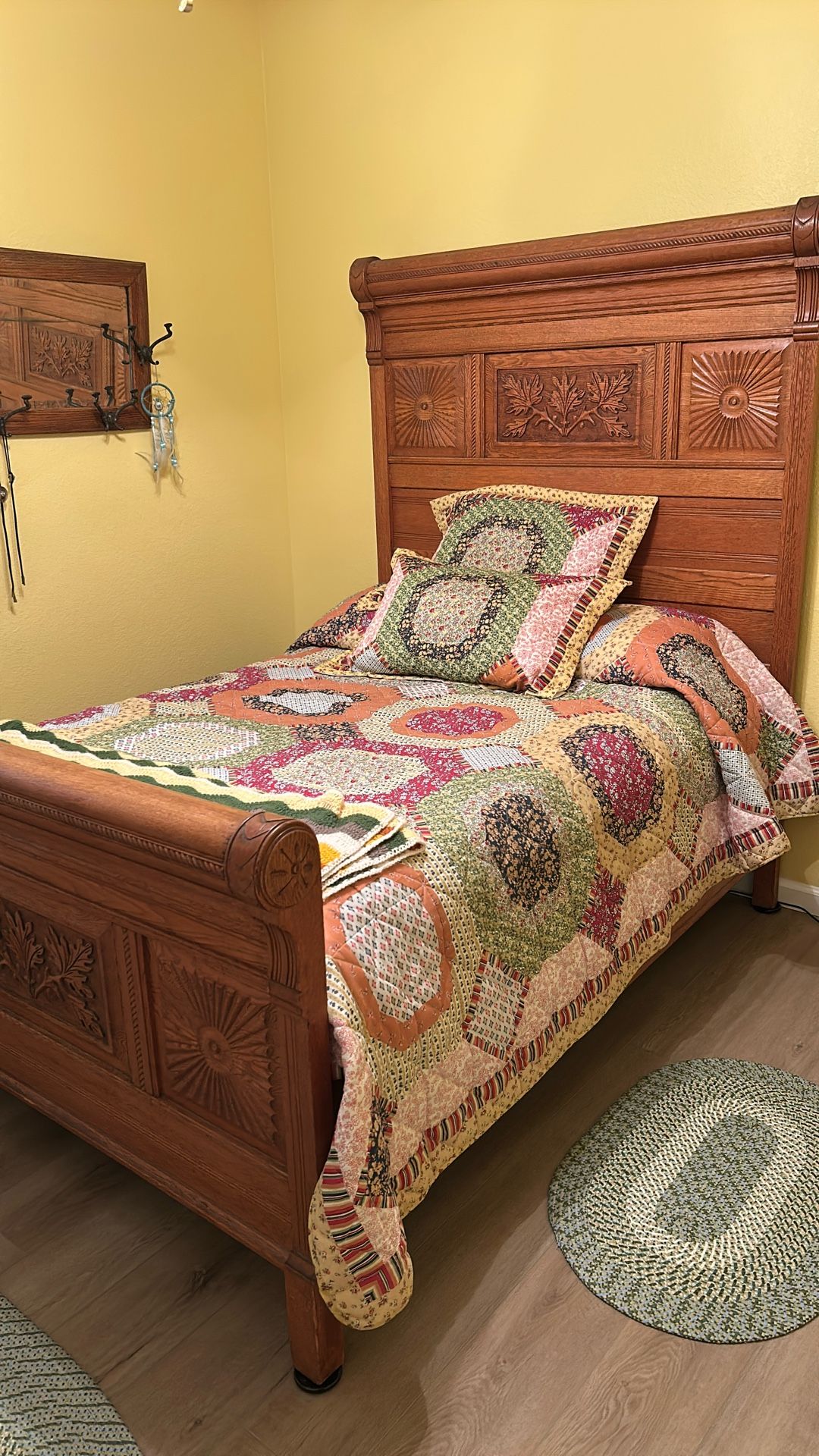Antique Oak Bed