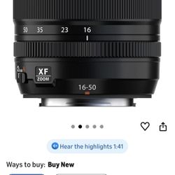 Fujifilm Fujinon XF16-50mmF2.8-4.8 R LM WR