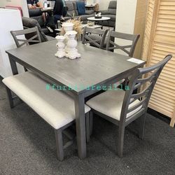 Solid Wood Dining Table Set